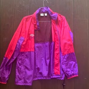 90’s Umbro Windbreaker. Pink and purple. Size lg.